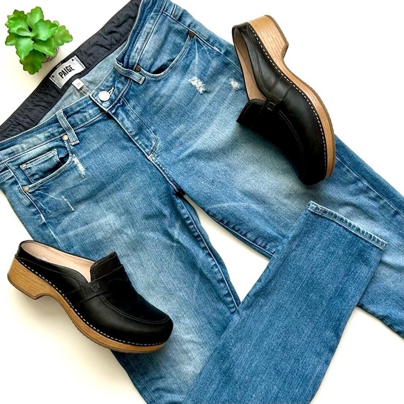 Paige Skyline Ankle Peg Jeans in Light Whitley Wash Size 29 - Picture 1 of 7
